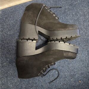 Black Vagabond Platform Ankle Boots
